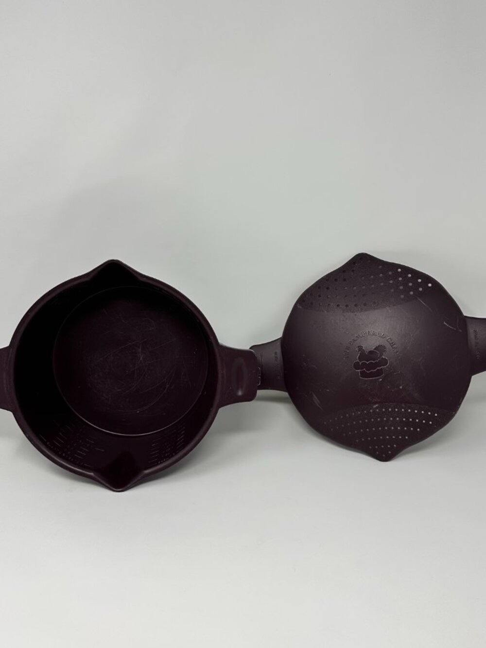 Pampered Chef Micro Cooker Microwave Steamer Large 2 Qt Burgundy Purple 2778